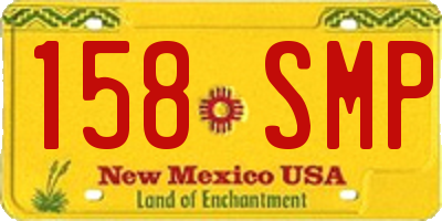 NM license plate 158SMP