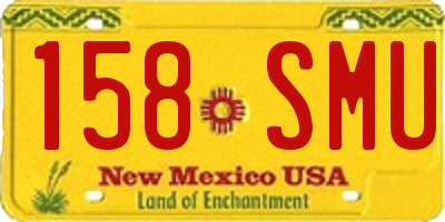 NM license plate 158SMU
