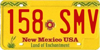 NM license plate 158SMV