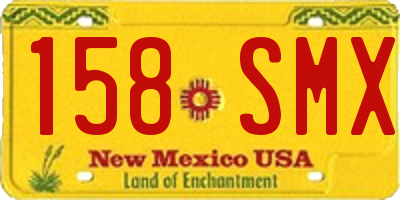 NM license plate 158SMX