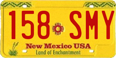 NM license plate 158SMY