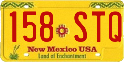 NM license plate 158STQ