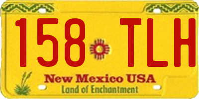NM license plate 158TLH