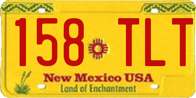 NM license plate 158TLT