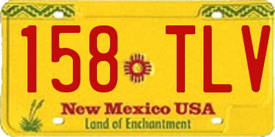 NM license plate 158TLV