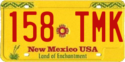 NM license plate 158TMK