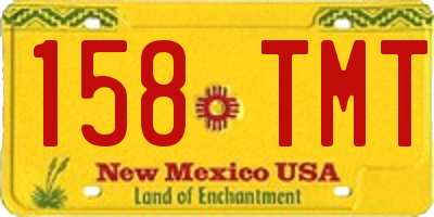 NM license plate 158TMT