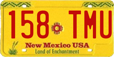 NM license plate 158TMU