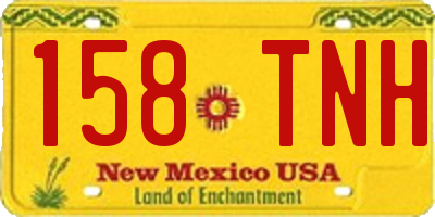 NM license plate 158TNH