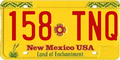 NM license plate 158TNQ