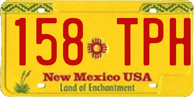 NM license plate 158TPH