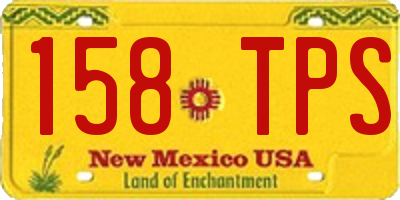 NM license plate 158TPS