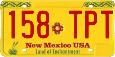 NM license plate 158TPT