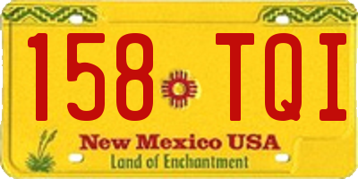NM license plate 158TQI
