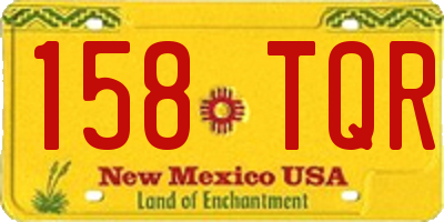 NM license plate 158TQR