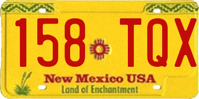 NM license plate 158TQX