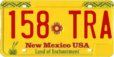 NM license plate 158TRA
