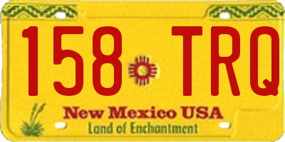 NM license plate 158TRQ
