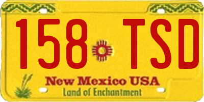 NM license plate 158TSD