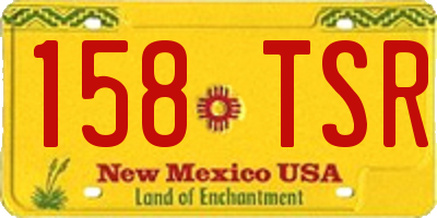 NM license plate 158TSR