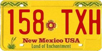 NM license plate 158TXH