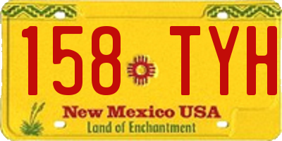 NM license plate 158TYH