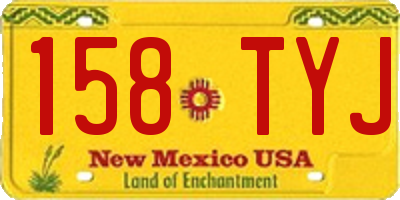 NM license plate 158TYJ