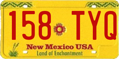 NM license plate 158TYQ