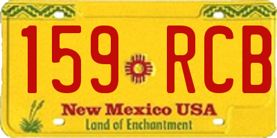 NM license plate 159RCB