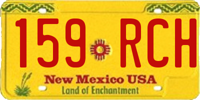NM license plate 159RCH