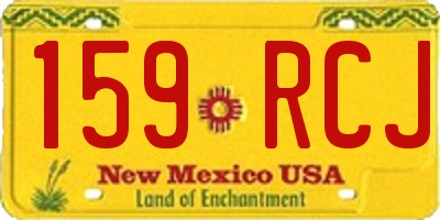 NM license plate 159RCJ