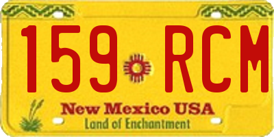 NM license plate 159RCM
