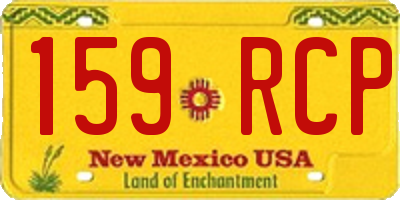 NM license plate 159RCP