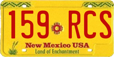 NM license plate 159RCS