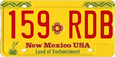 NM license plate 159RDB