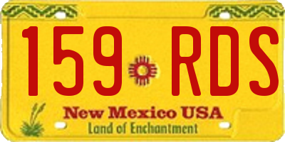 NM license plate 159RDS