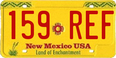 NM license plate 159REF