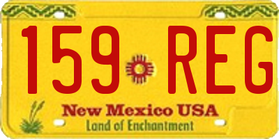 NM license plate 159REG