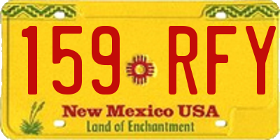 NM license plate 159RFY