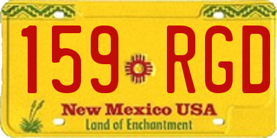 NM license plate 159RGD