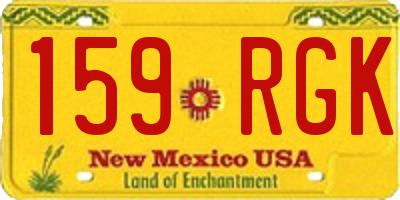NM license plate 159RGK