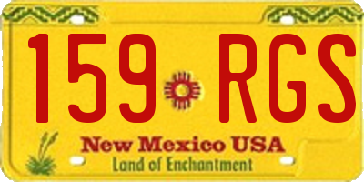 NM license plate 159RGS