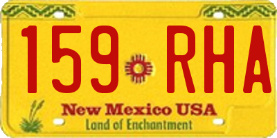 NM license plate 159RHA