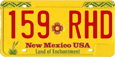 NM license plate 159RHD