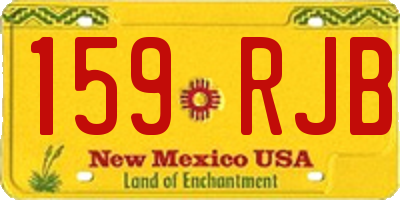 NM license plate 159RJB