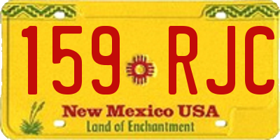 NM license plate 159RJC