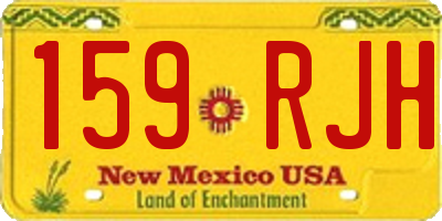 NM license plate 159RJH
