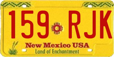 NM license plate 159RJK