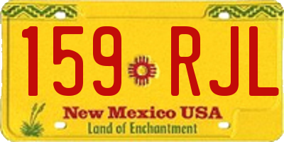 NM license plate 159RJL