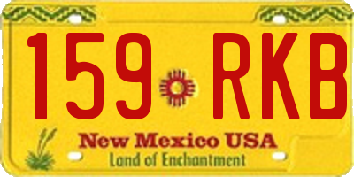 NM license plate 159RKB